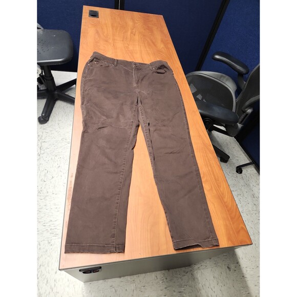 Chico's Platinum Jeggings Pants Dark Brown Size 2 US 12 - Picture 1 of 8